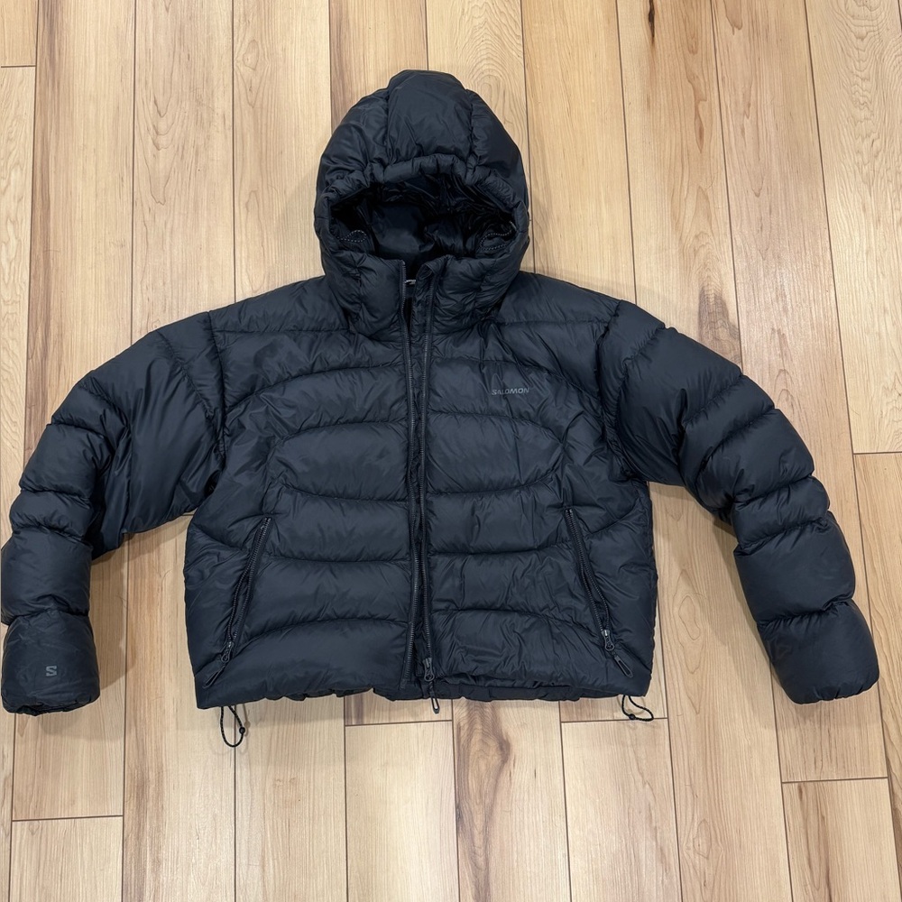 SALOMON OUTLINE NOVELTY DOWN WOMEN'S HOODED DOWN JACKET
